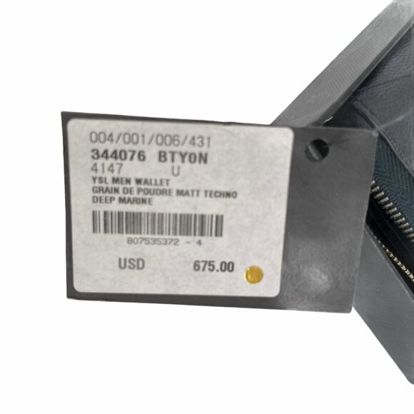 YSL Yves Saint Laurent 344076 Men's Leather Wallet - Picture 9 of 11